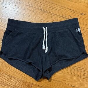 Women's grey pajama shorts